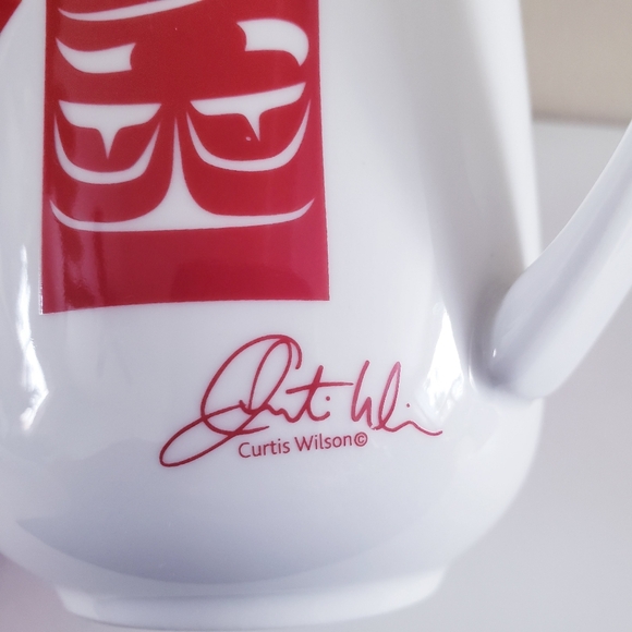 Kwakiutl First Nation 'Standing Together' Fine Porcelain 8oz Mug Pacific - Picture 3 of 10